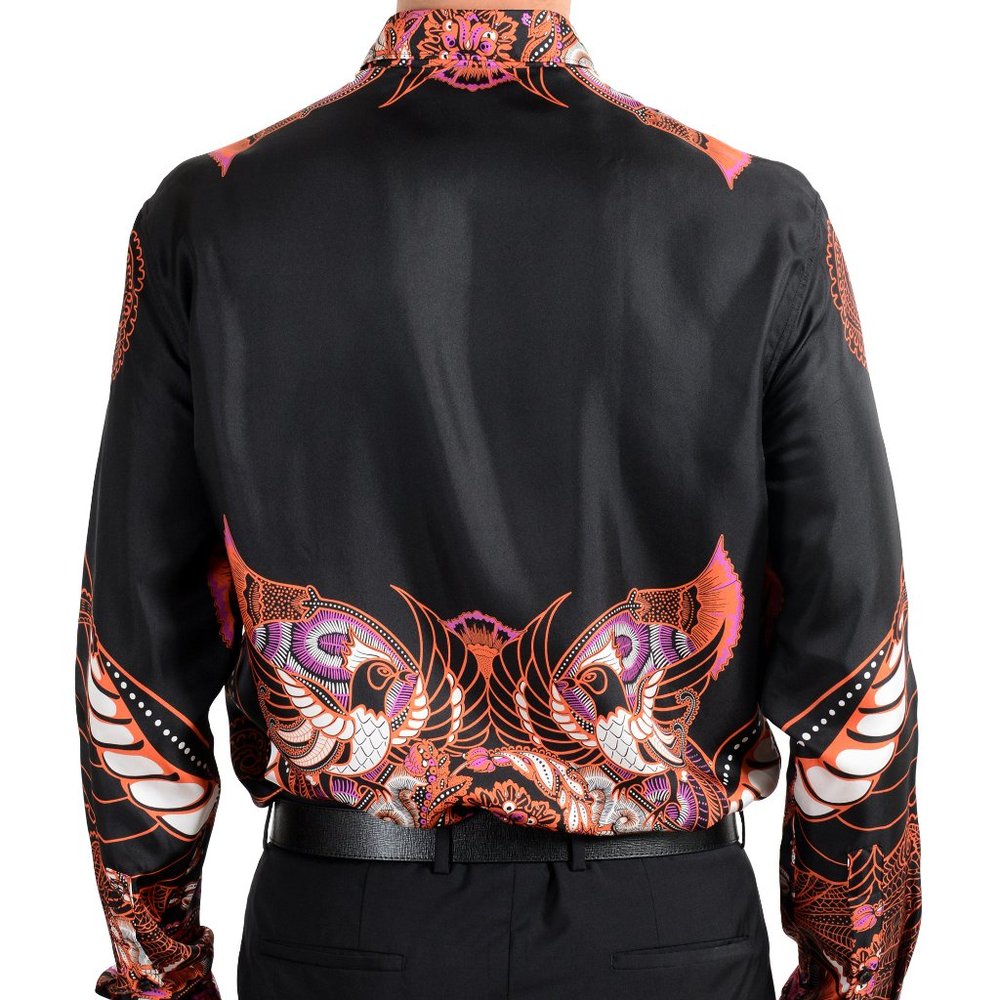 Versace Collection "Trend" Silk Graphic DressShirt - Picture 5 of 8